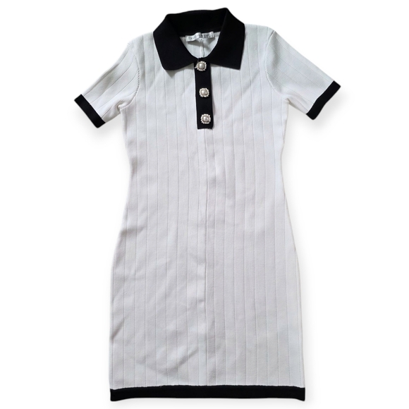 Anthropologie Endless Rose Polo Knit Mini Dress, Women's Size Medium - Picture 3 of 9